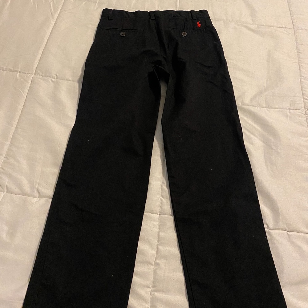 Worn once. Ralph Lauren black khakis size 7